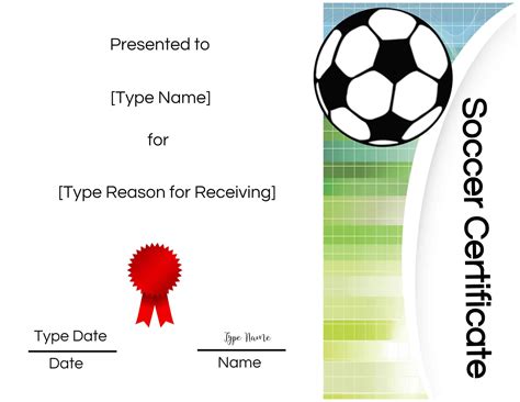 Free Soccer Certificate Templates
