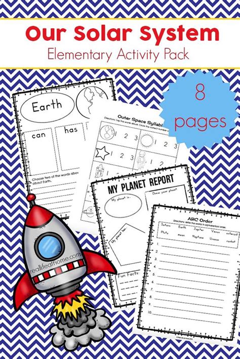 Free Solar System Printables Packet for Elementary Students