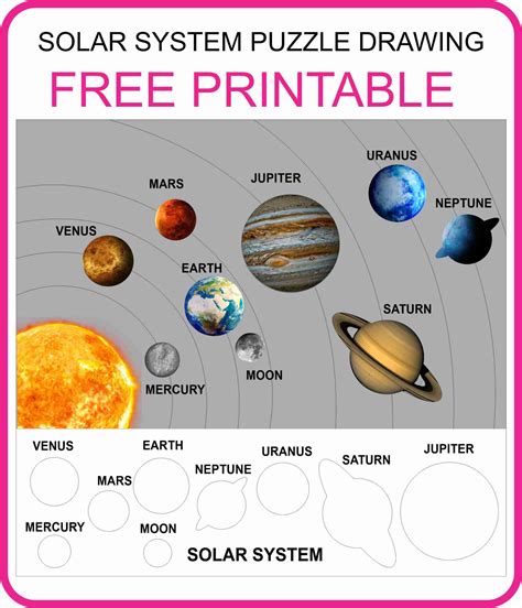 Free Solar System Printables Solar System Printables Solar System Free Science Printables