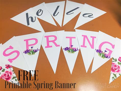 Free Spring Printable Banner