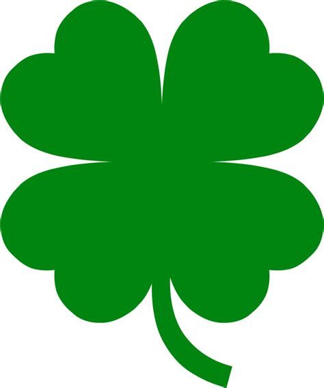 Free St Patricks Day Printables White Four Leaf Clover Png , Free