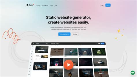 Free Static Website Generator Slides