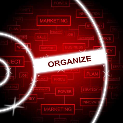 Free Stock Photo of Organize Word Represents Arrange Structured And