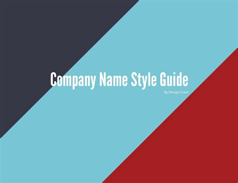 Free Style Guide Template Ai Format Design Crawl