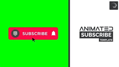 Free Subscribe animation Template on Android Alight Motion YouTube