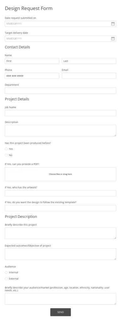Free Support Request Form Template 123 Form Builder
