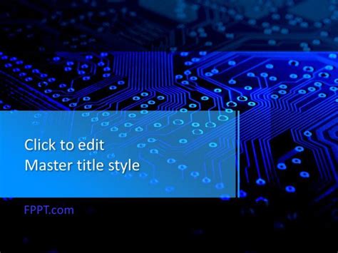 Free Technology Circuit Powerpoint Template Free Powerpoint Templates
