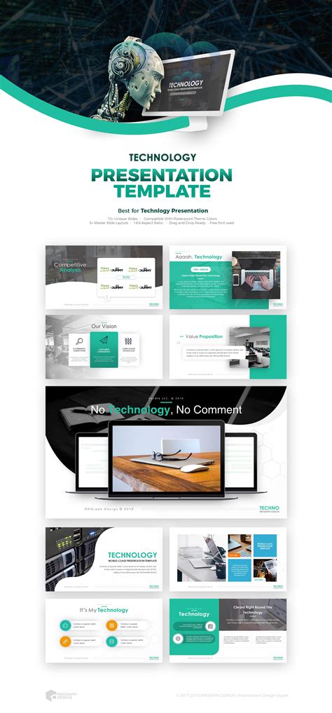 Free Technology Presentation Template free psd UI Download