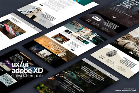 Free Template Adobe XD on Behance