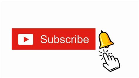 Free Template Animated YouTube Subscribe Button and Bell Icon YouTube