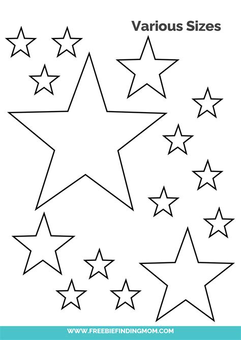 Free Template Of Stars Printable