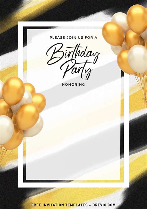 Free Templates Birthday Invitations