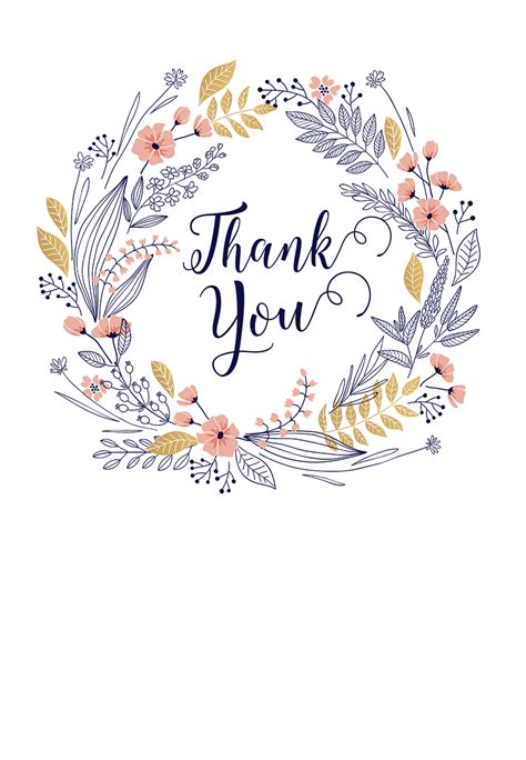 Free Thank You Card Template Printable