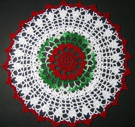 Free Thread Crochet Christmas Doily Patterns Easy Crochet Patterns
