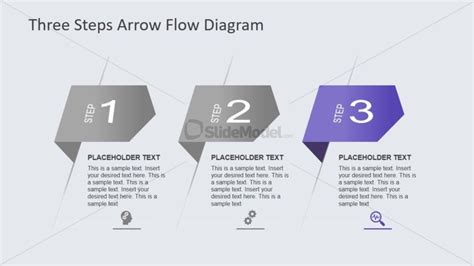 Free Three Steps Angle Arrows Powerpoint Diagram Slidemodel