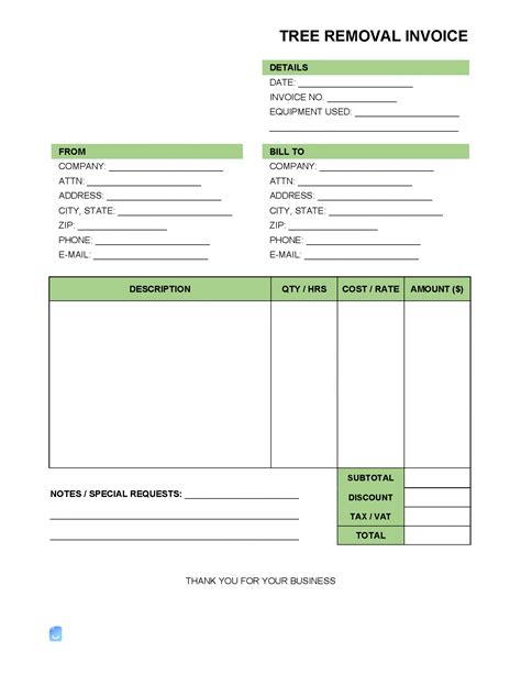 Free Tree Service Invoice Template Of software for A Small Tree Service Business Cutting