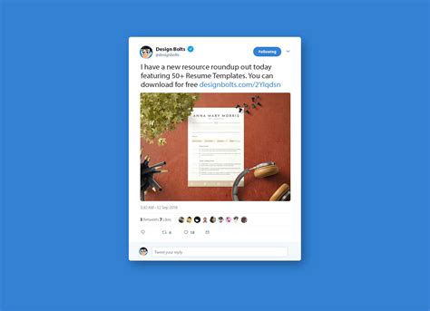 Free Twitter Tweet UI Mockup PSD 2018 Good Mockups