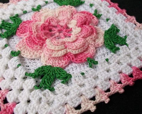 Free TwoLayer Irish Crochet Rose Pattern