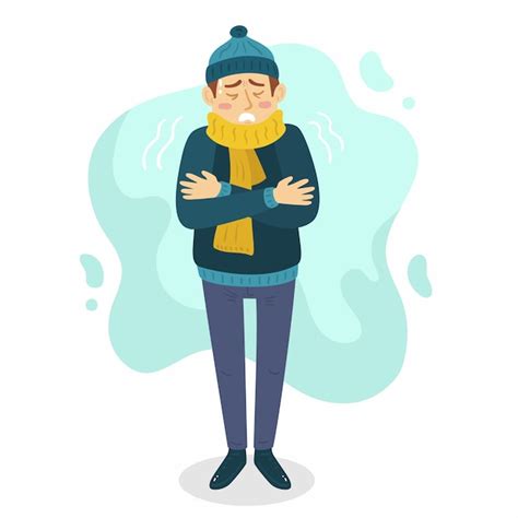 Free Vector A person with a cold design