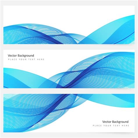 Free Vector Abstract template horizontal banner