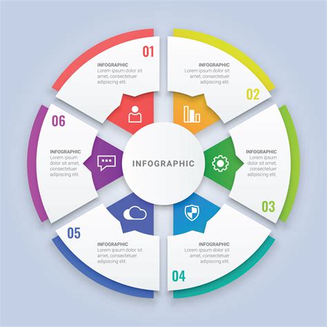 Free Vector Circular infographic template