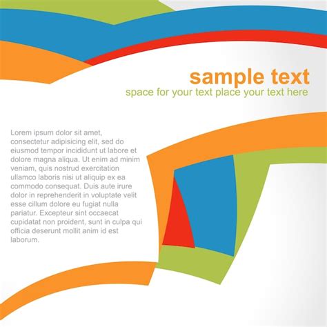 Free Vector Colorful abstract text template