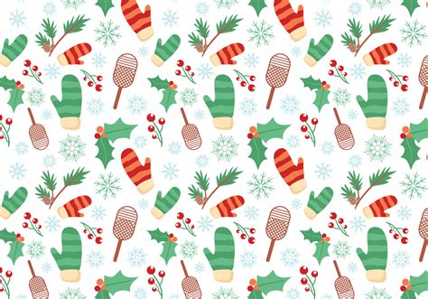 Free Vector Cute winter pattern
