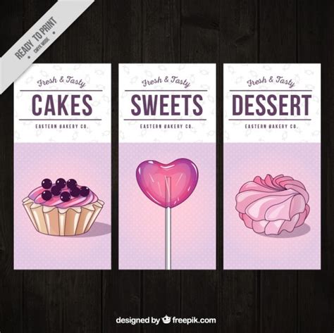 Free Vector Dessert Flyer Collection