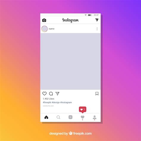 Free Vector Instagram post template