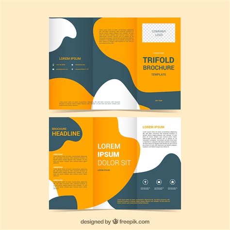 Free Vector Modern Triptych Template