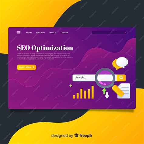 Free Vector Seo optimization landing page