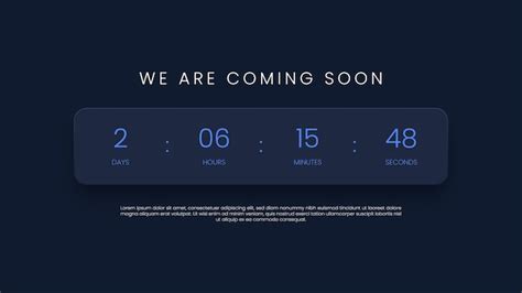 Free Vector Time countdown template
