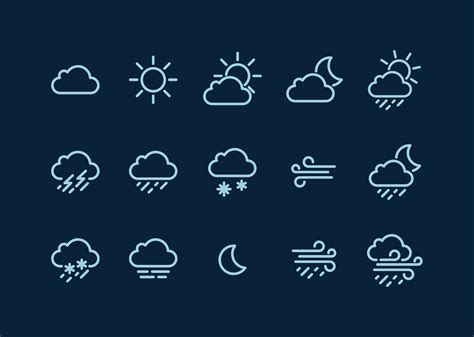 Free Vector Weather Symbols