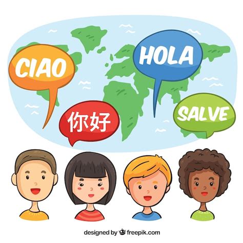 Free Vector in different languages
