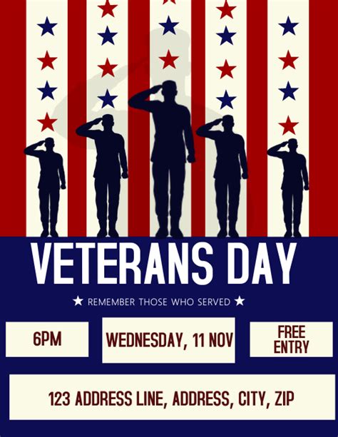 Free Veteran S Day Flyer Templates Postermywall