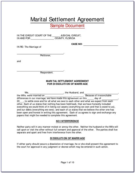 Free Virginia Separation Agreement Form Form Resume Examples 