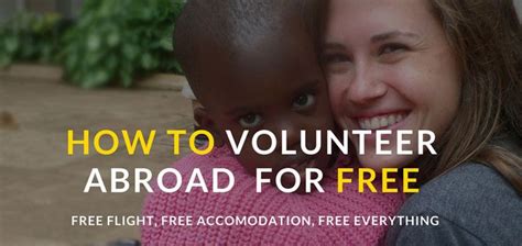 Free Volunteer abroad 2024 : [NO FEE] Free Flight, …