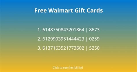 Free Walmart Gift Card Codes Generator