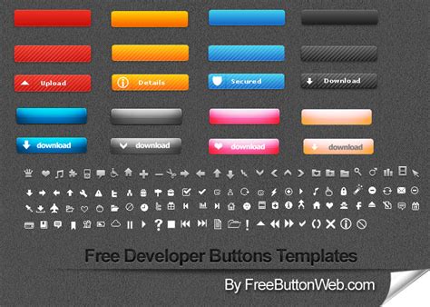 Free Web Button Templates By Button Finder On Deviantart