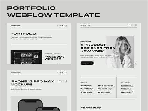 Free Webflow Portfolio Templates