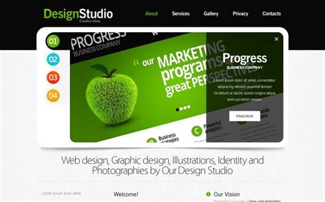 Free Website Template jQuery Slider
