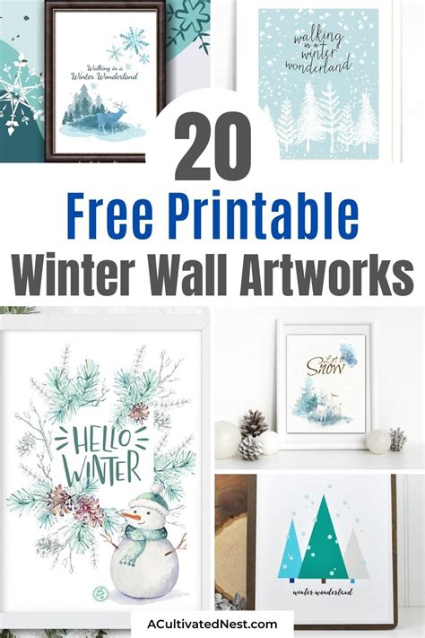 Free Winter Printables Wall Ar