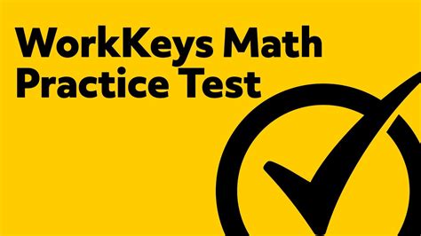 Free WorkKeys Math Practice Test Questions YouTube