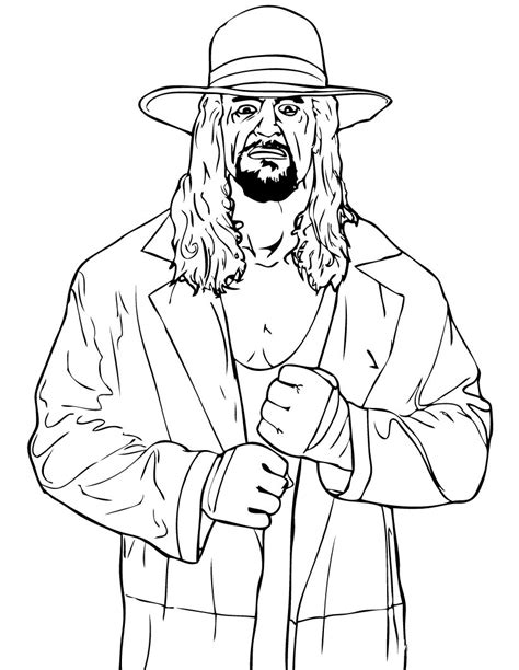 Free Wwe Coloring Pages