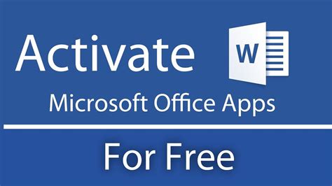 Free activation MS Word software
