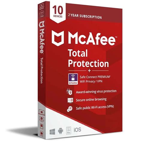 Free activation McAfee Total Protection with VPN 2025 