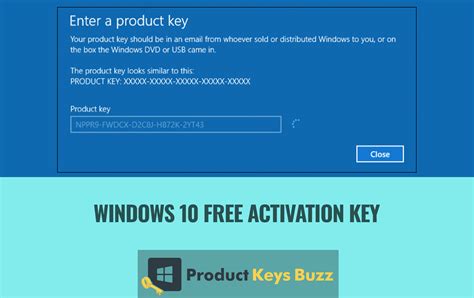 Free activation OS win 10 for free key