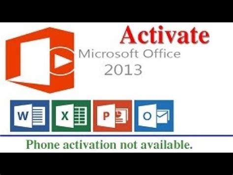 Free activation Office 2013 