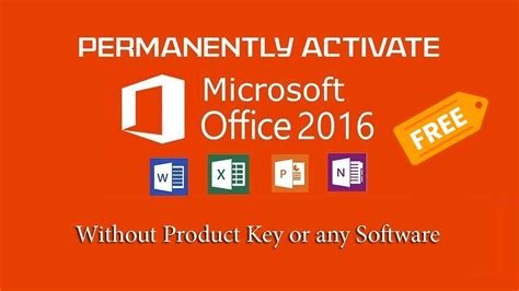 Free activation Office 2016 2025
