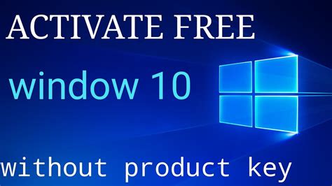 Free activation microsoft windows 10 good